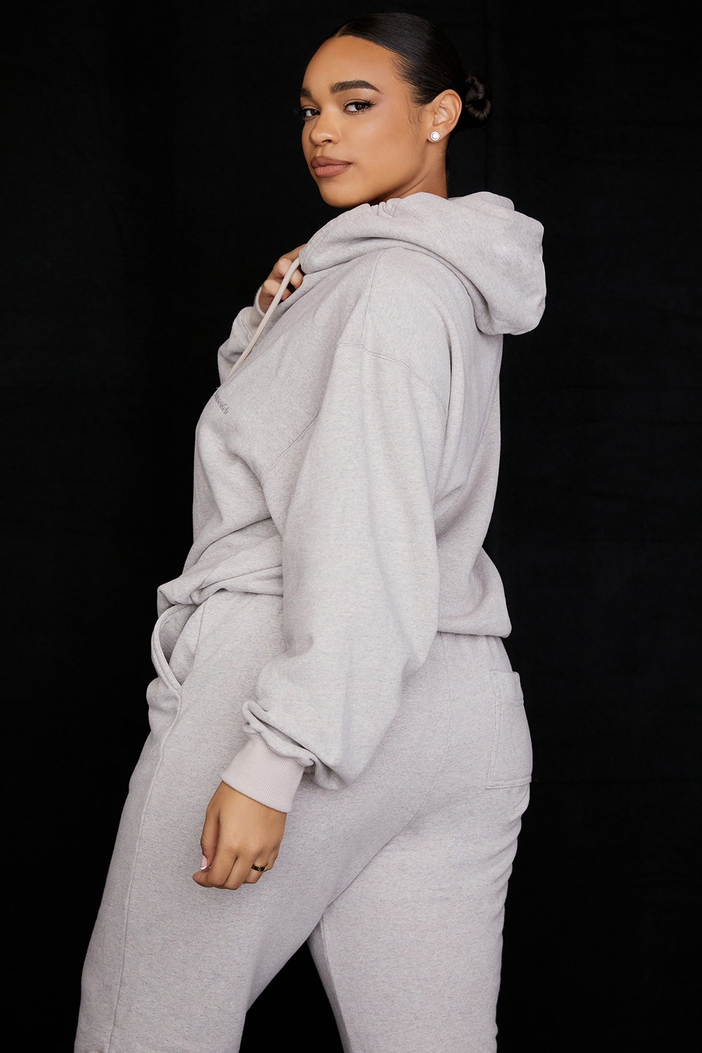 Halo-Light Grey Oversized Hoodie