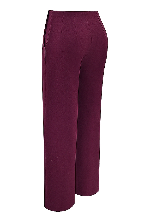 Rivi-Wine Straight Leg Trousers