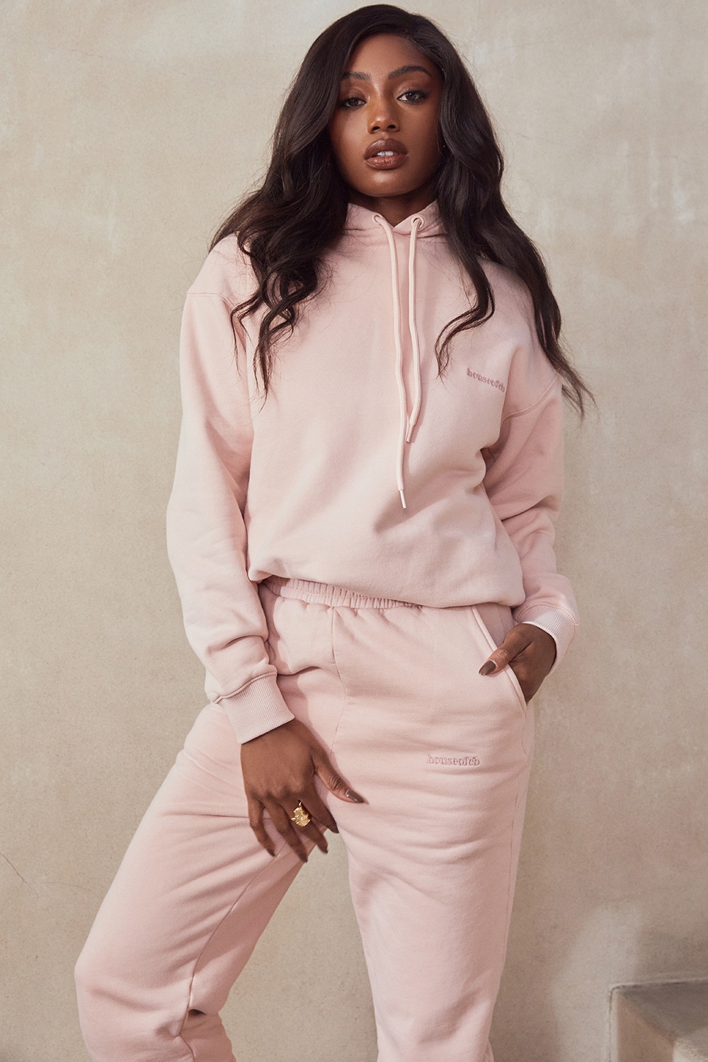 Halo-Blush Oversized Hoodie