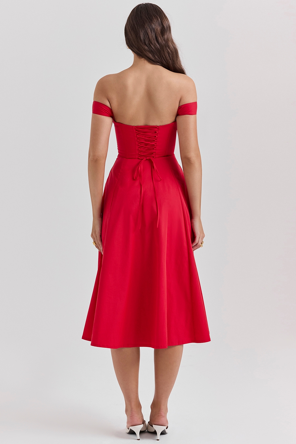 Saira-Scarlet Midi Sundress