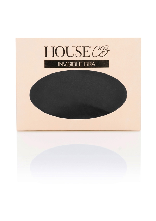 V-Front Fastening Moulded Microfibre  Bra - Black