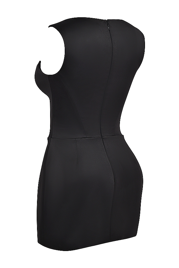 Enya-Black Corset Mini Dress
