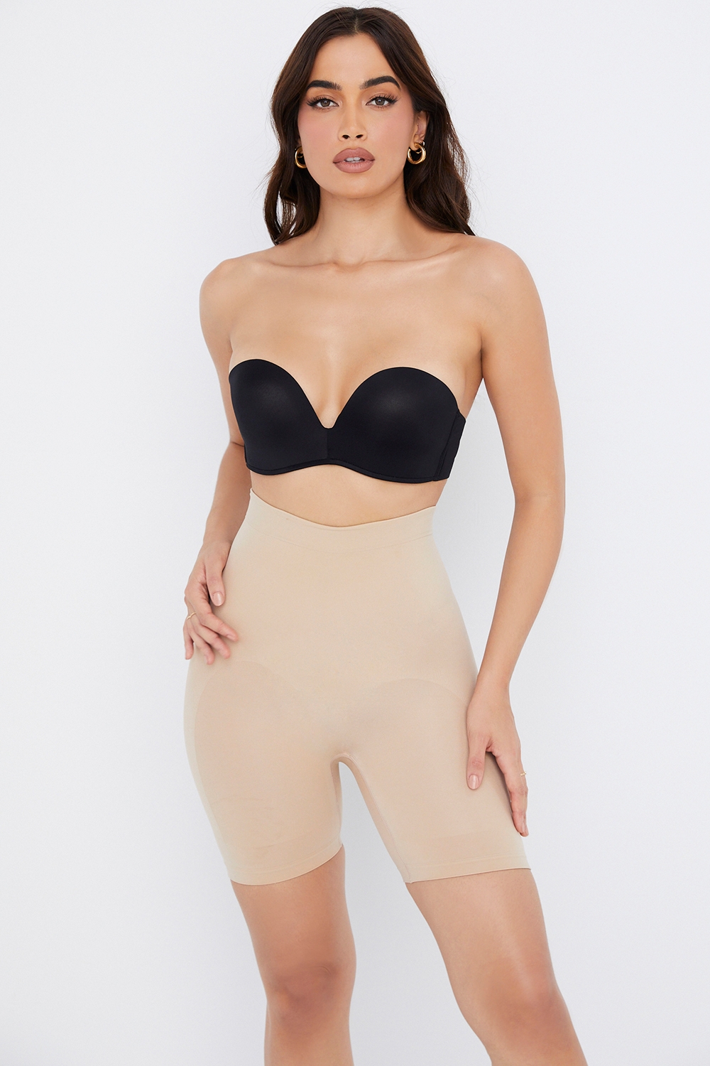 Sculpting Shorts-Almond