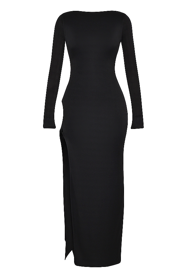 Marella-Black Cutout Maxi Dress