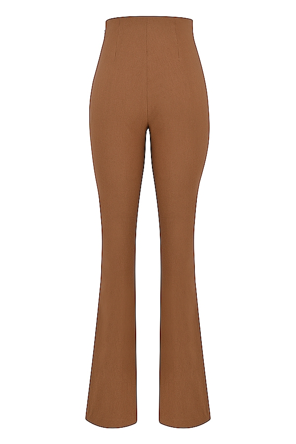 Laurel-Toast High Waisted Trousers