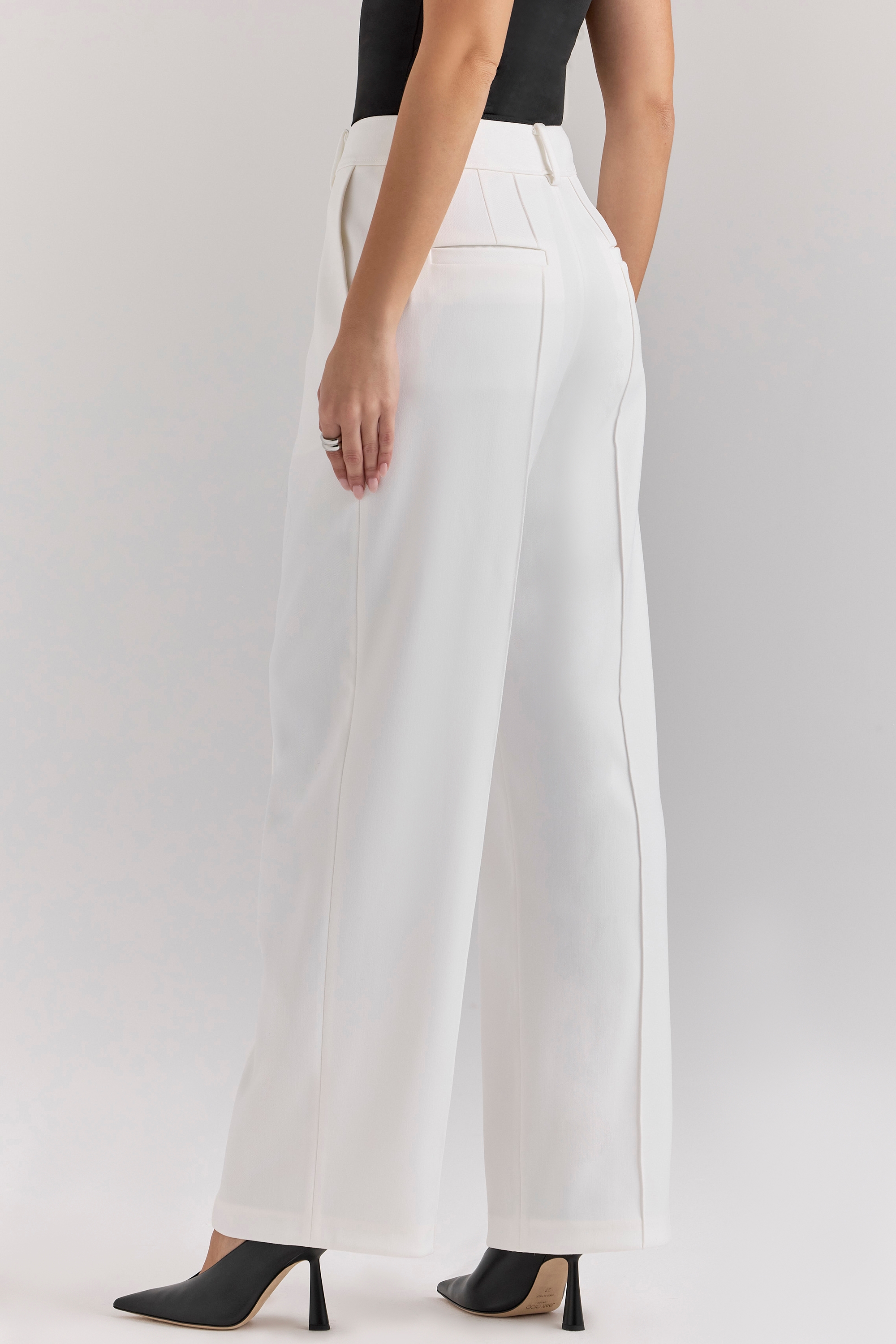 Hayden-White Wide Leg High Waist Tailored Trousers