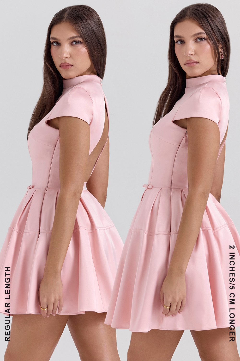 Saida-Parisian Pink Backless Mini Dress - SALE