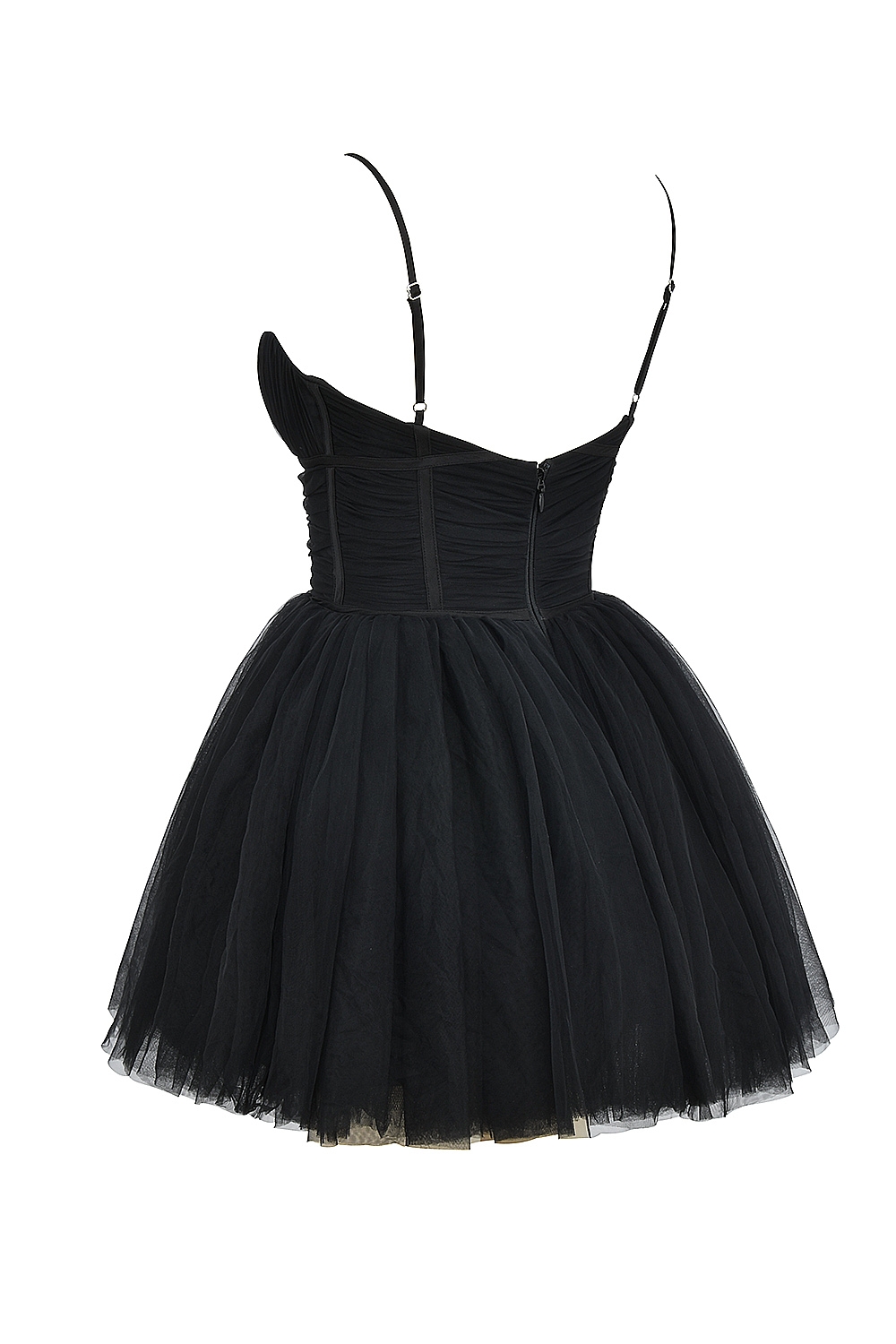 Princess-Black Tulle Mini Dress - SALE