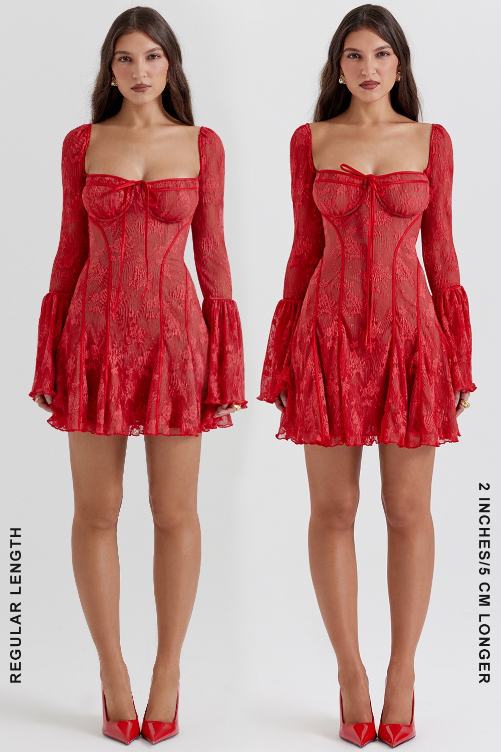Analissa-Scarlet Lace Corset Dress