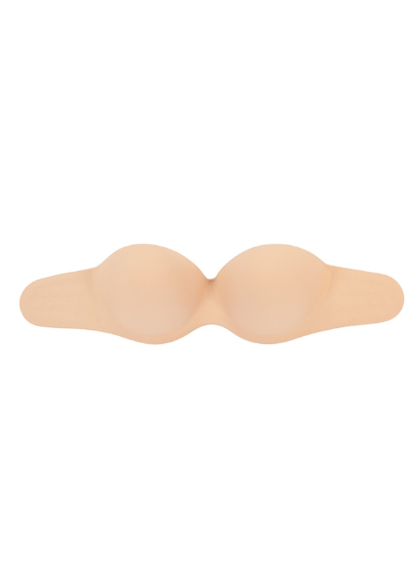 Strapless Backless Moulded Sticky Bra - Beige