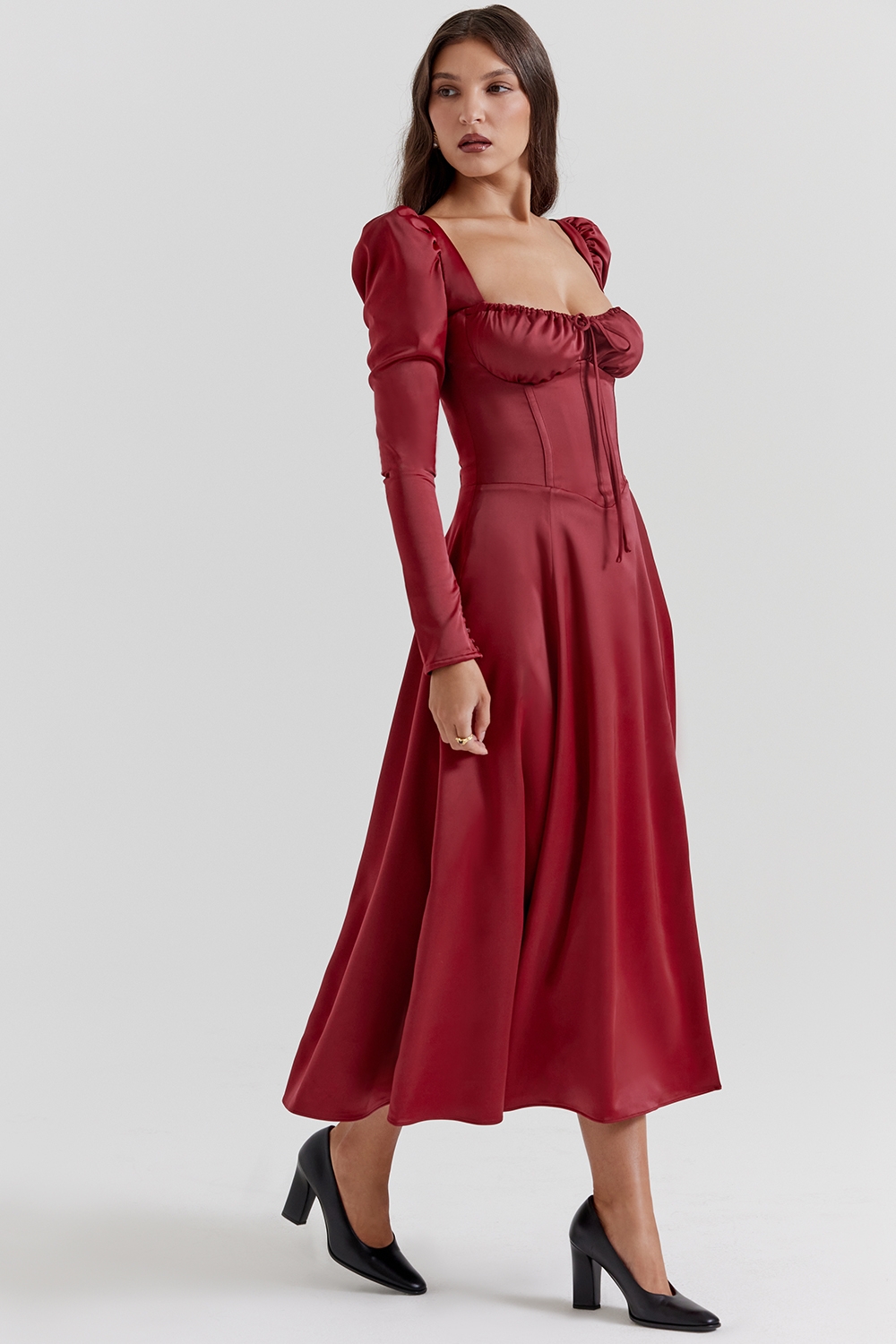 Sebille-Ruby Corset Midi Dress