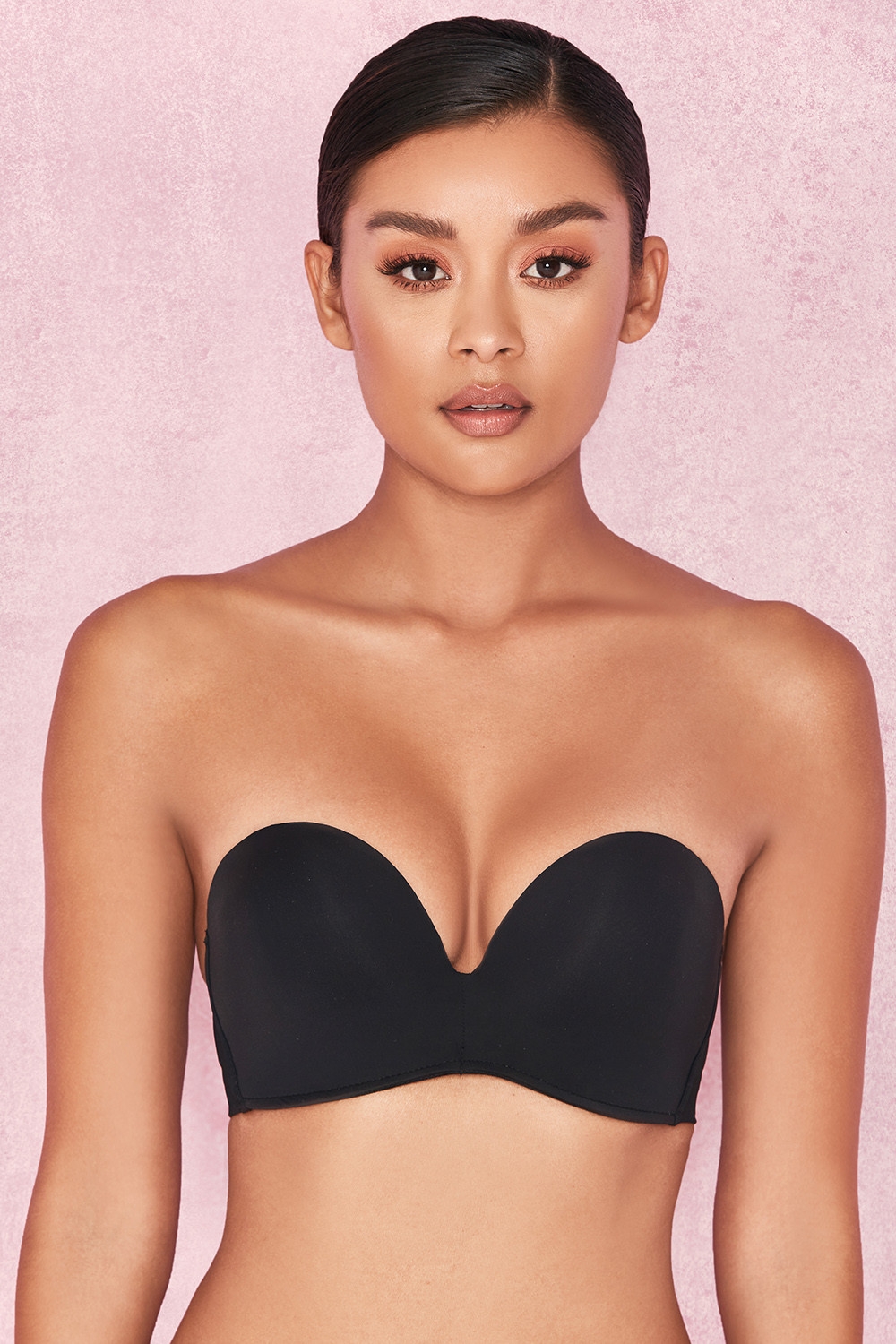 Smooth-Plain Molded Strapless Bra - Black