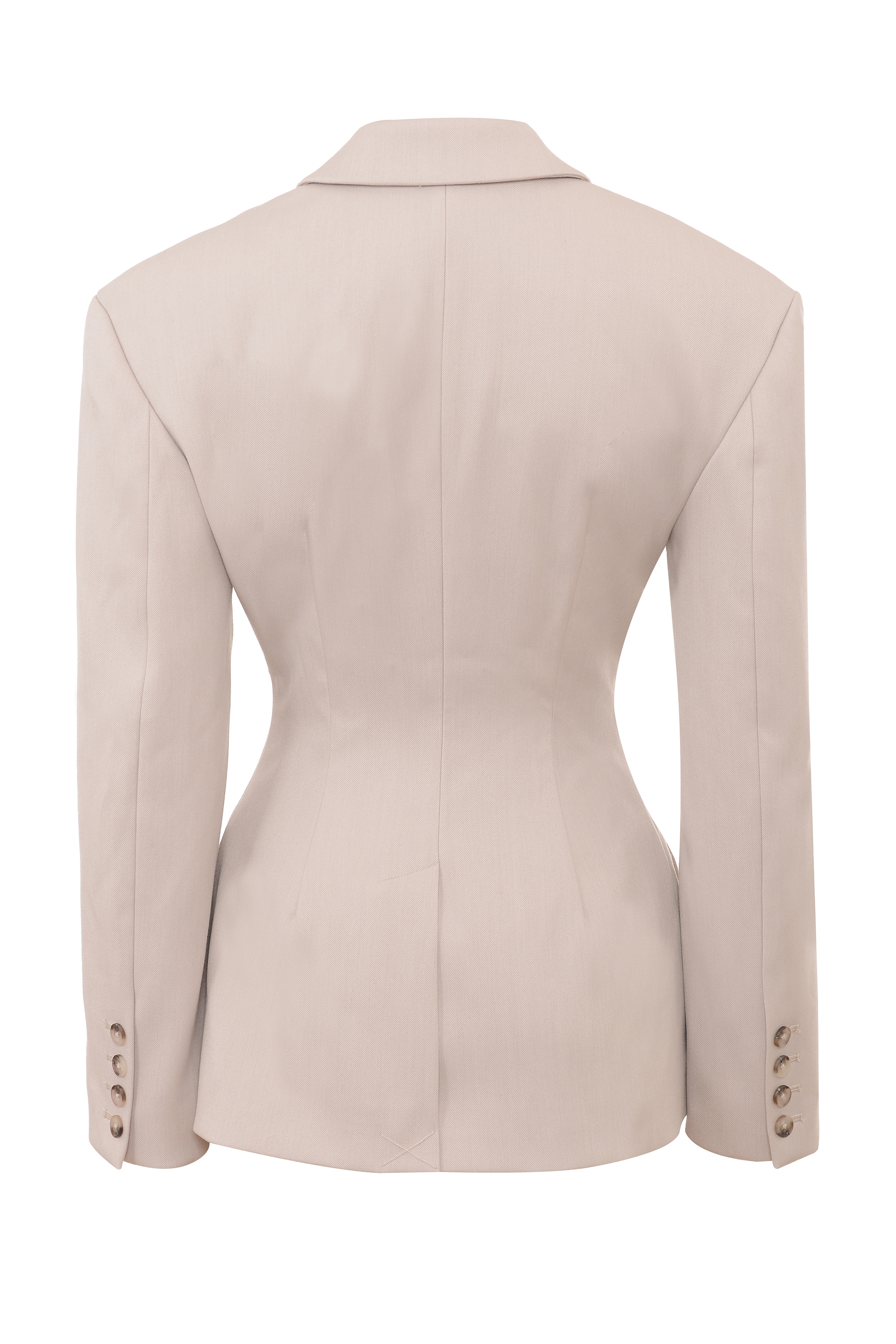 Hudson-Beige Hourglass Blazer