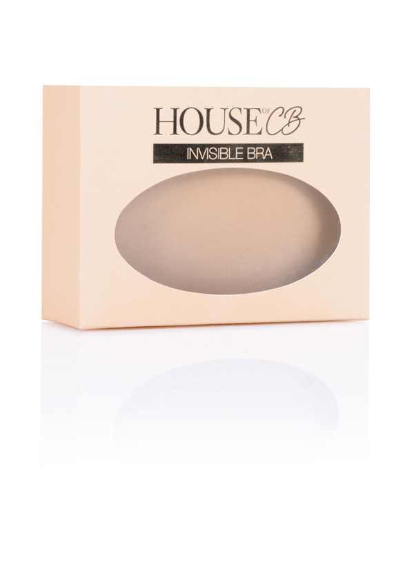 V-Front Fastening Moulded Microfibre  Bra - Beige