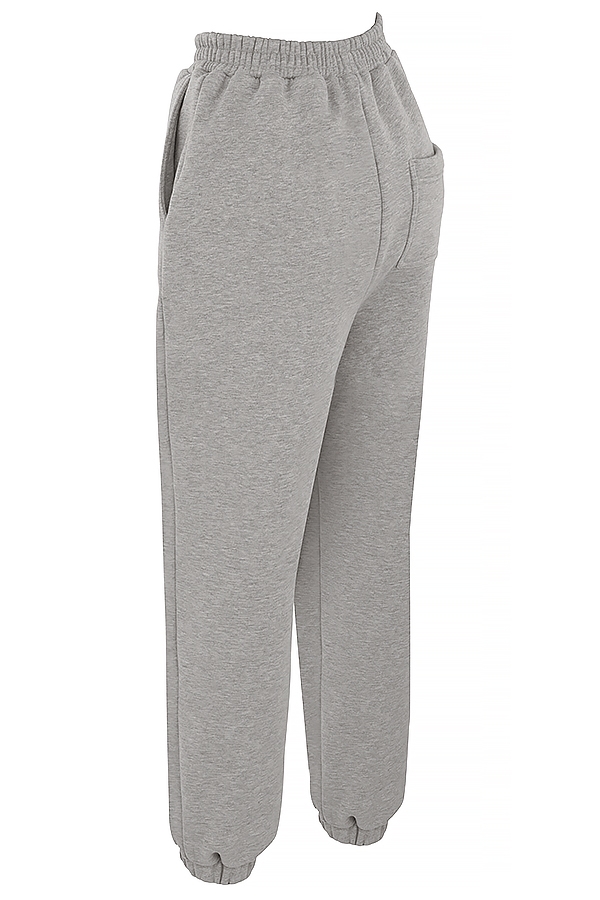 Sky-Light Grey Fleece Back Jogging Trousers
