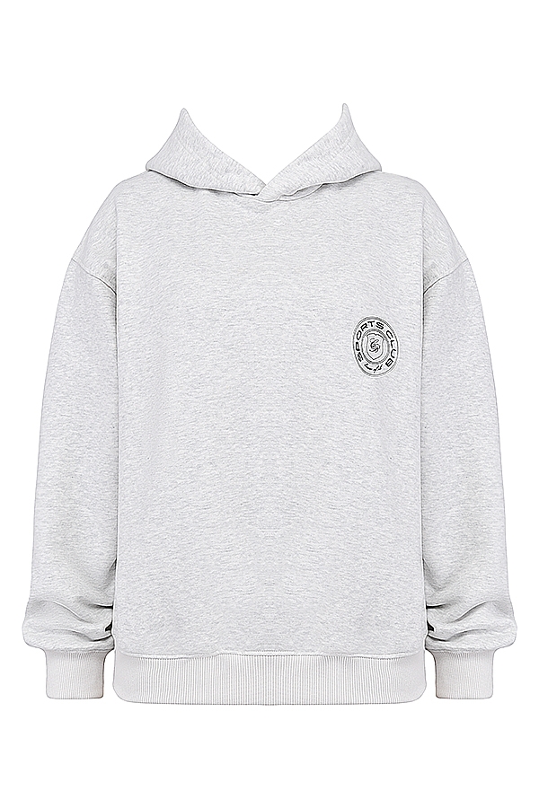 Muse-Light Grey Marl Hoodie