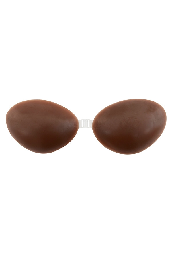 Silicon Front-Fastening Invisible Bra - Nutmeg