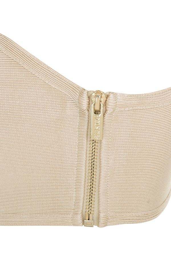 Naked-Beige Bandage Strapless Bra