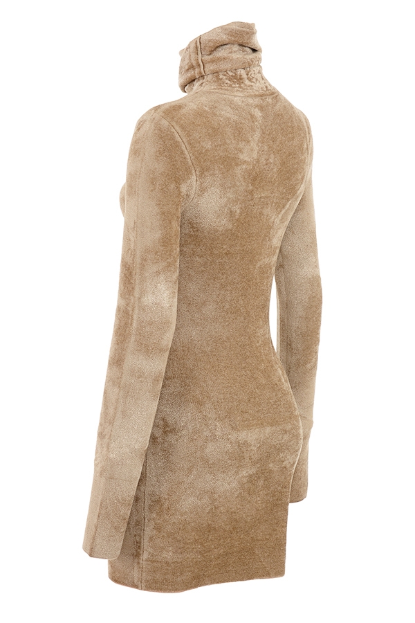 Taya-Fawn Chenille Mini Dress - SALE