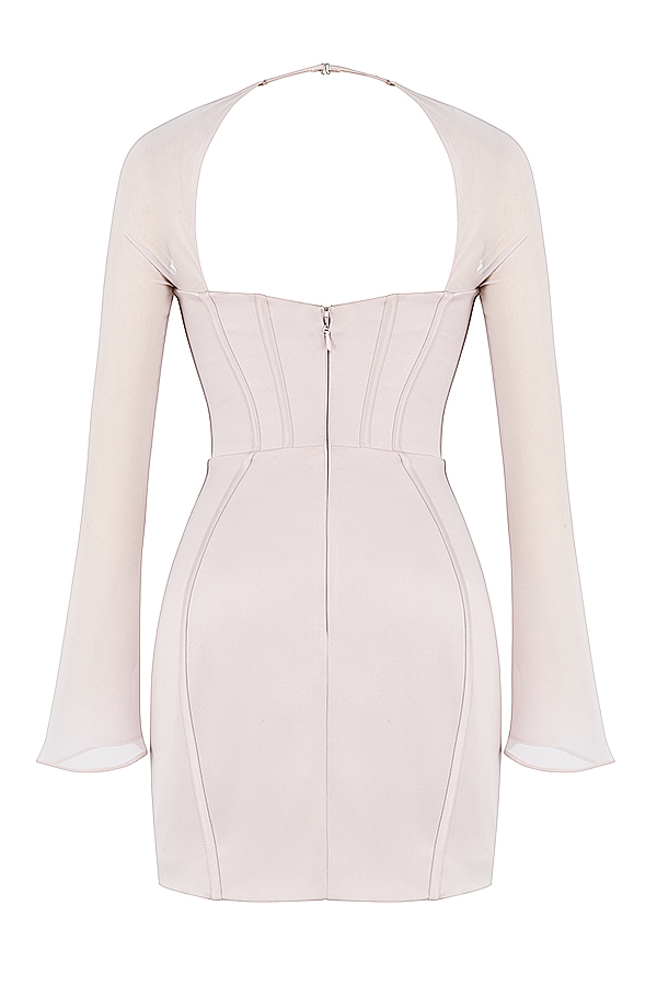 Isra-Crystal Satin Corset Mini Dress