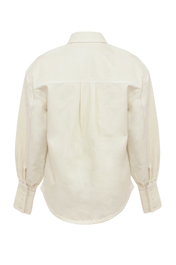 Zuri-Ivory Denim Shirt