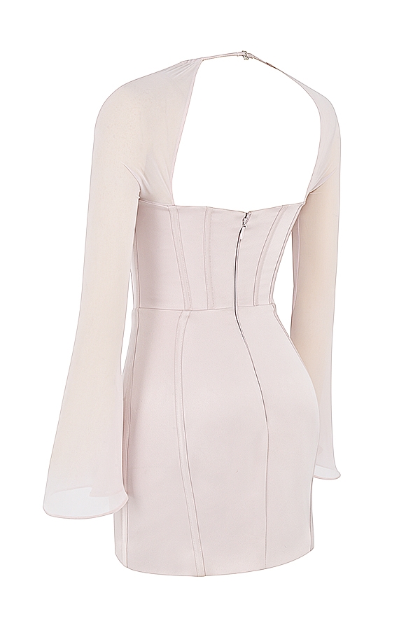 Isra-Crystal Satin Corset Mini Dress