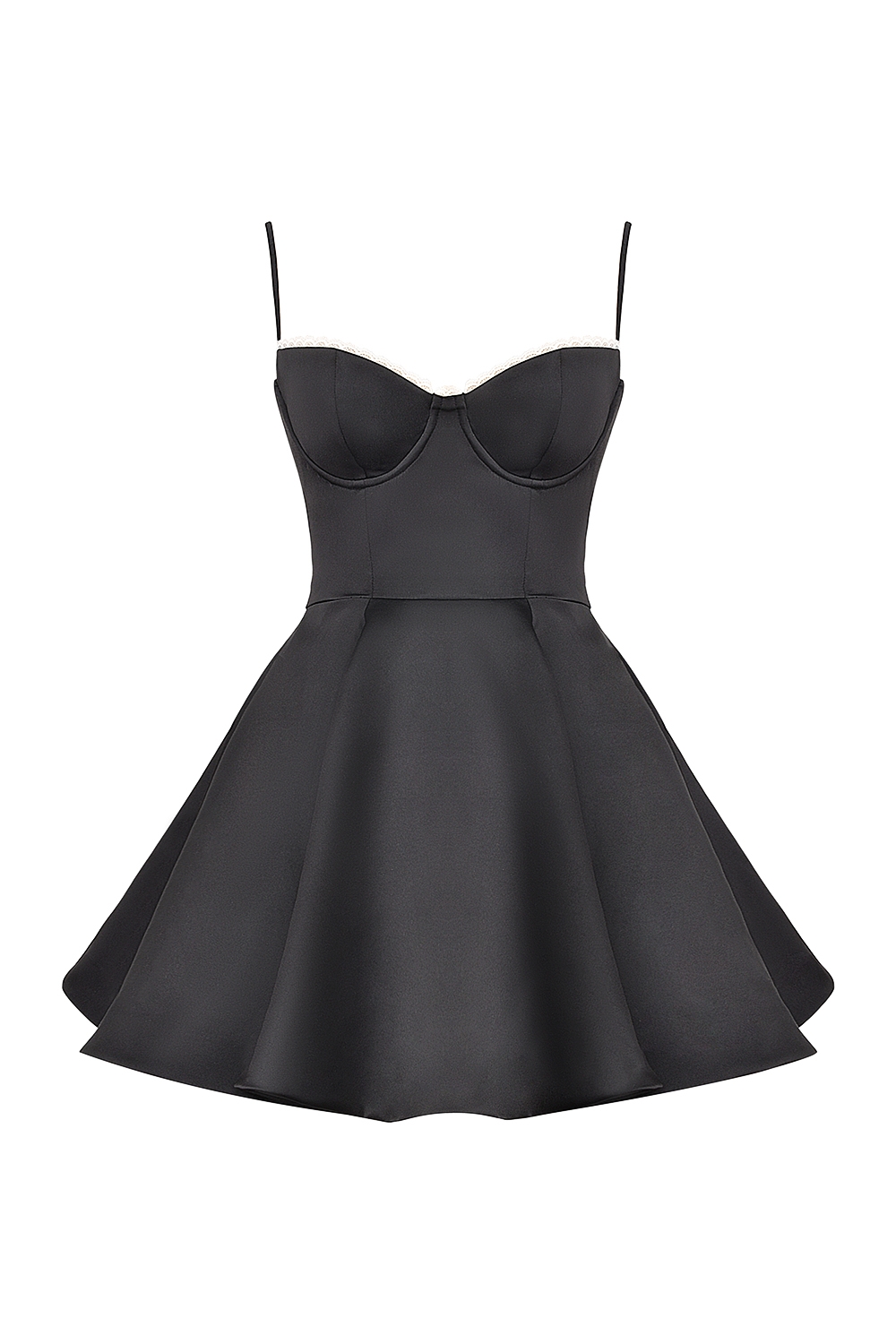 Minimoiselle-Black Tulle Mini Dress