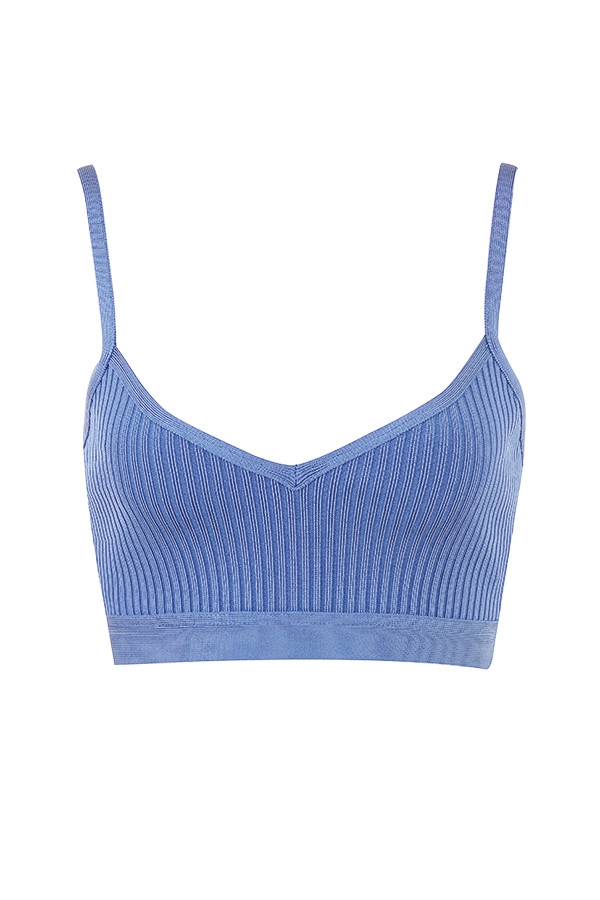 Evie-Azure Bandage Bralette