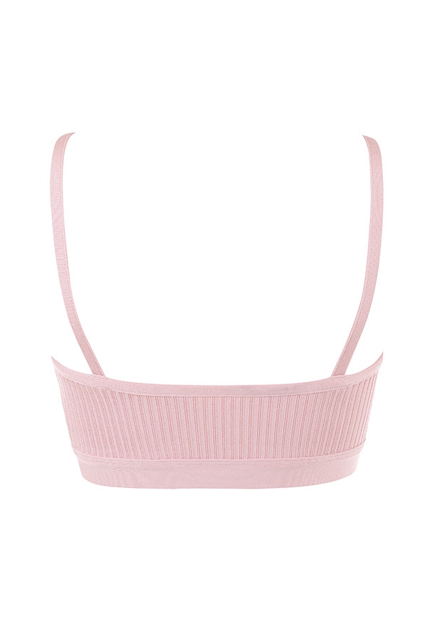 Evie-Blush Bandage Bralette