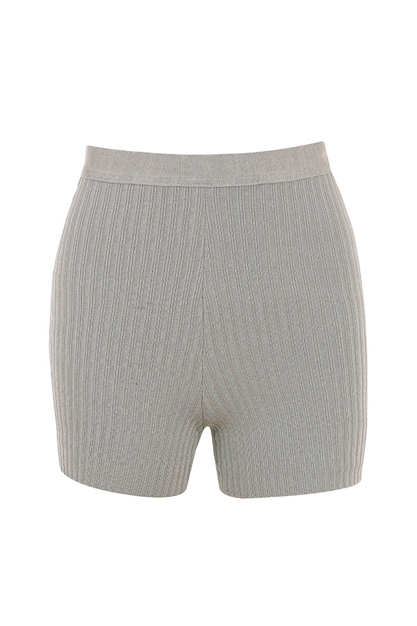 Eden-Grey Marl Bandage Shorts - SALE