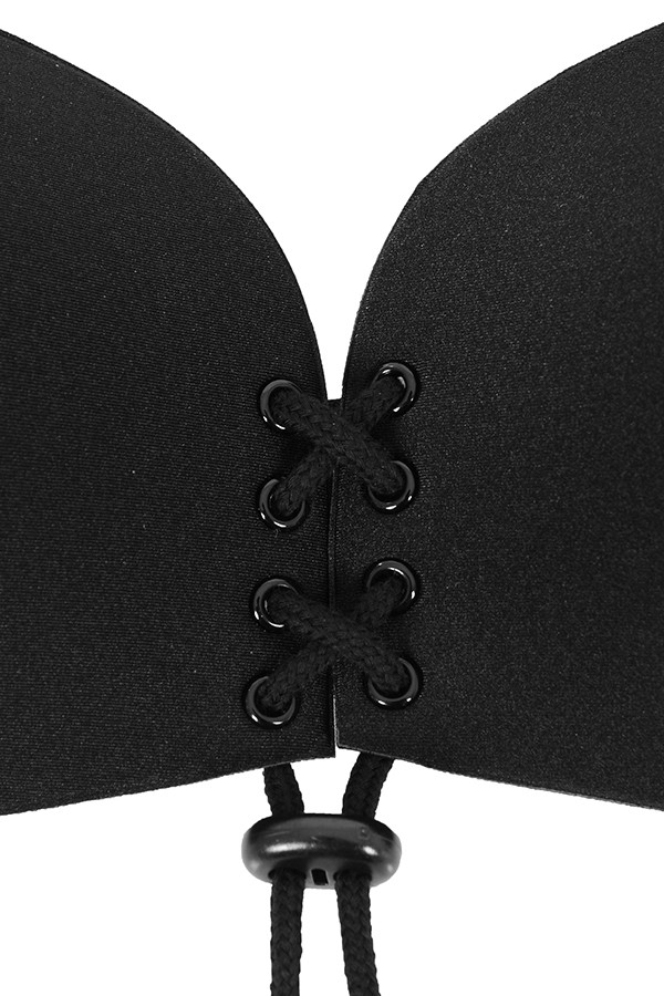 Ultra-Push Up Invisible Bra - Black