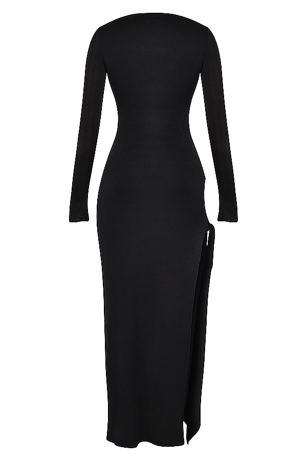 Marella-Black Cutout Maxi Dress