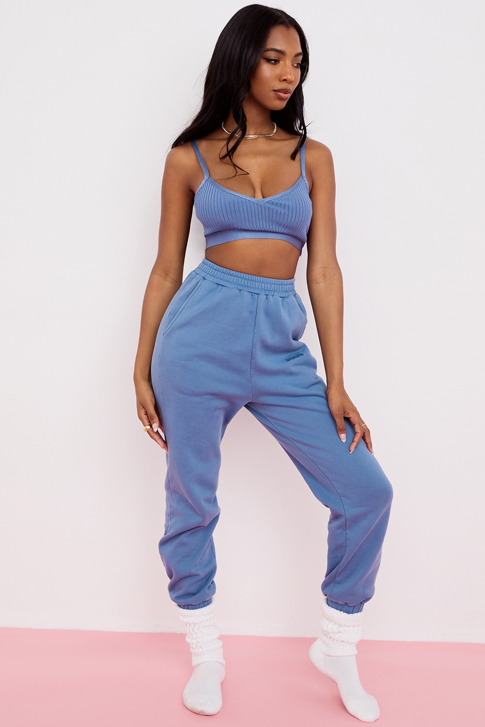 Evie-Azure Bandage Bralette