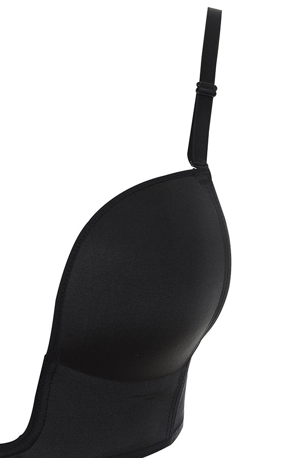 Deep V Bra for Low Cut Dresses - Black