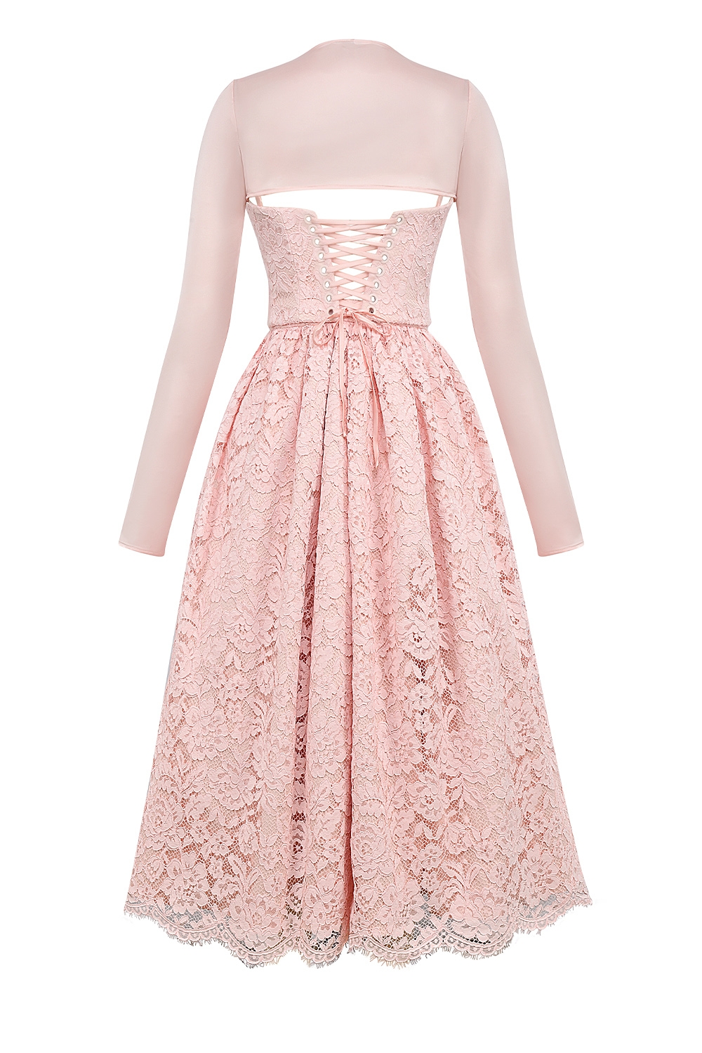 Duchess-Ballerina Pink Lace Corset, Skirt and Bolero - SALE