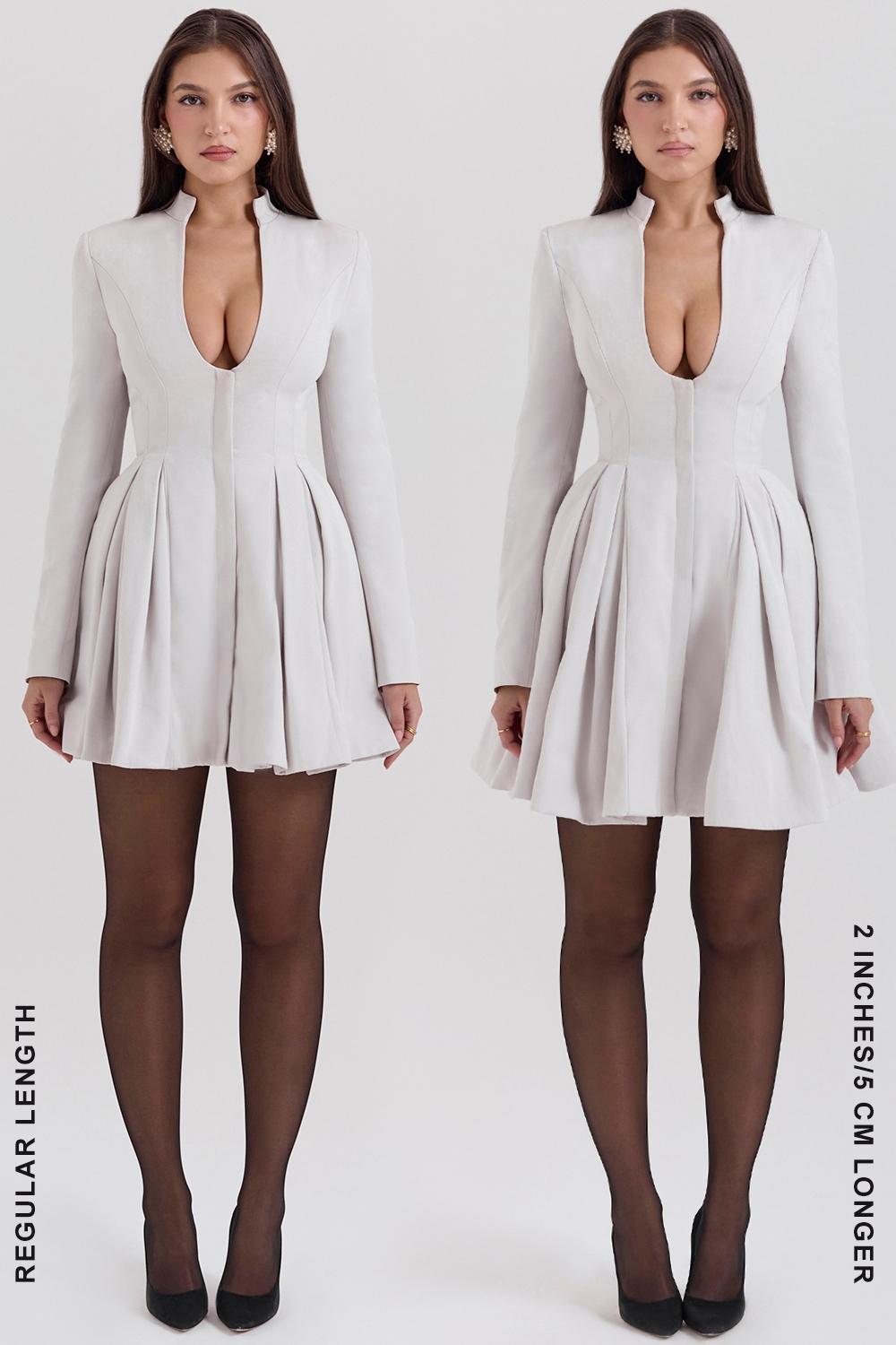 Heiress-French Dove Contour Mini Dress - SALE