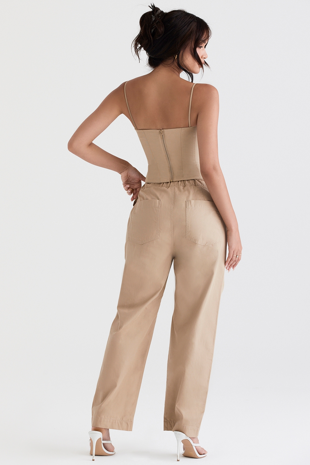 Luna-Camel Cargo Trousers