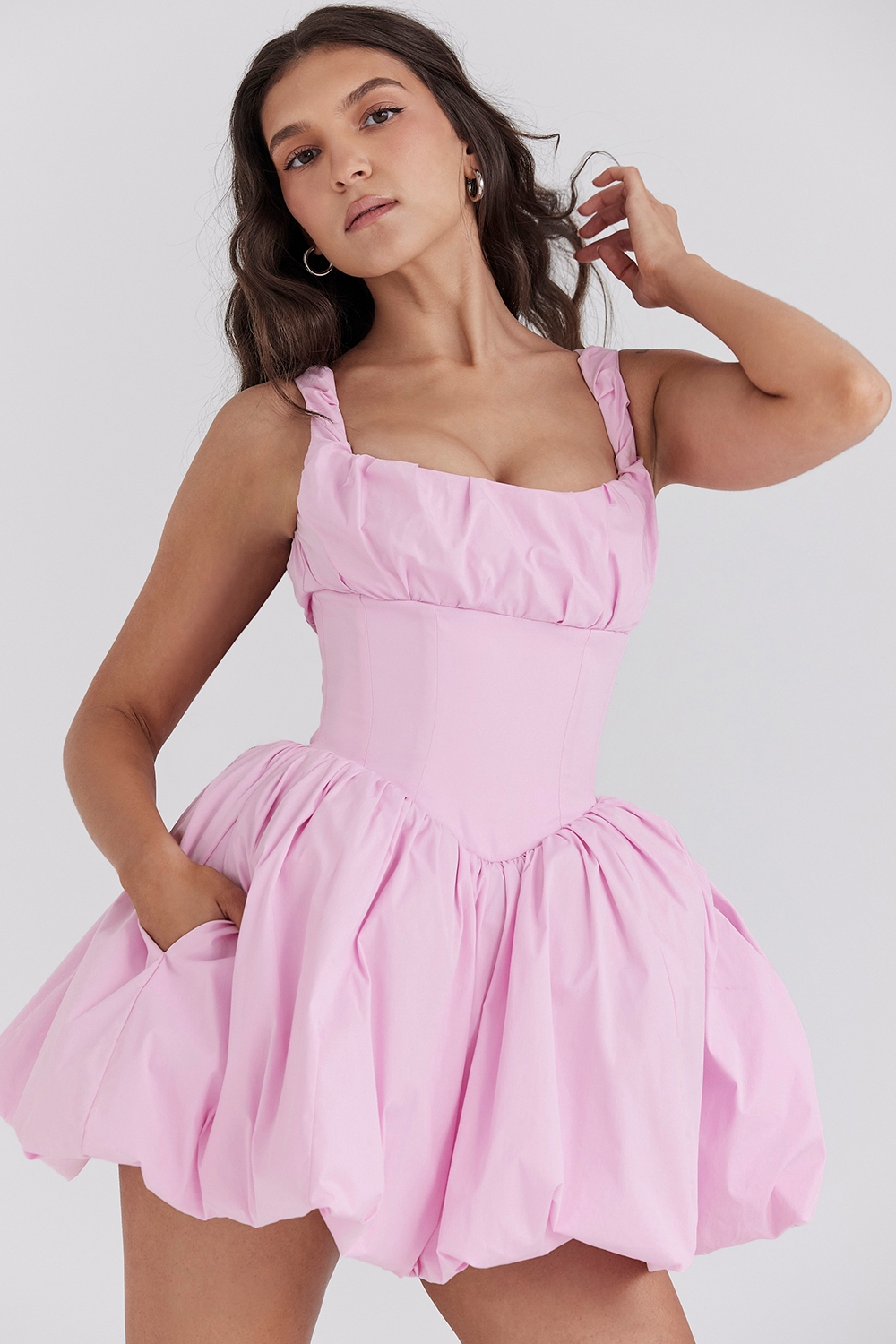 Le Puff-Cotton Candy Cotton Tulle Mini Dress