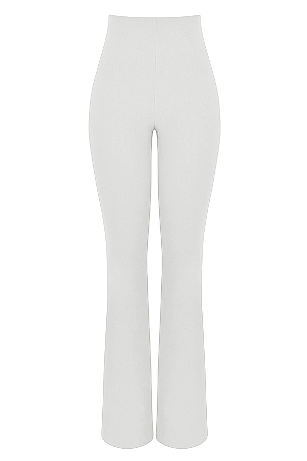 Laurel-Ivory High Waisted Trousers