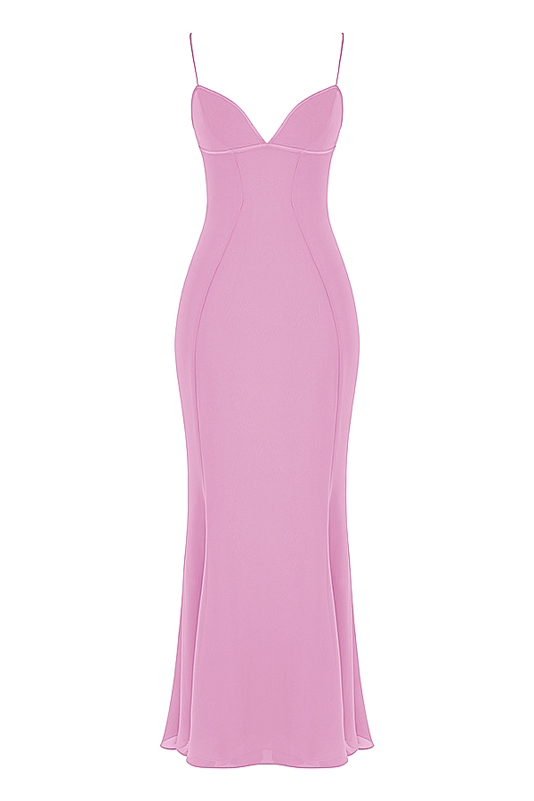 Loren-Pink Maxi Dress