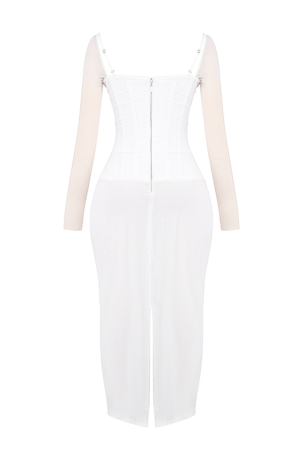 Katarina-White Maxi Dress