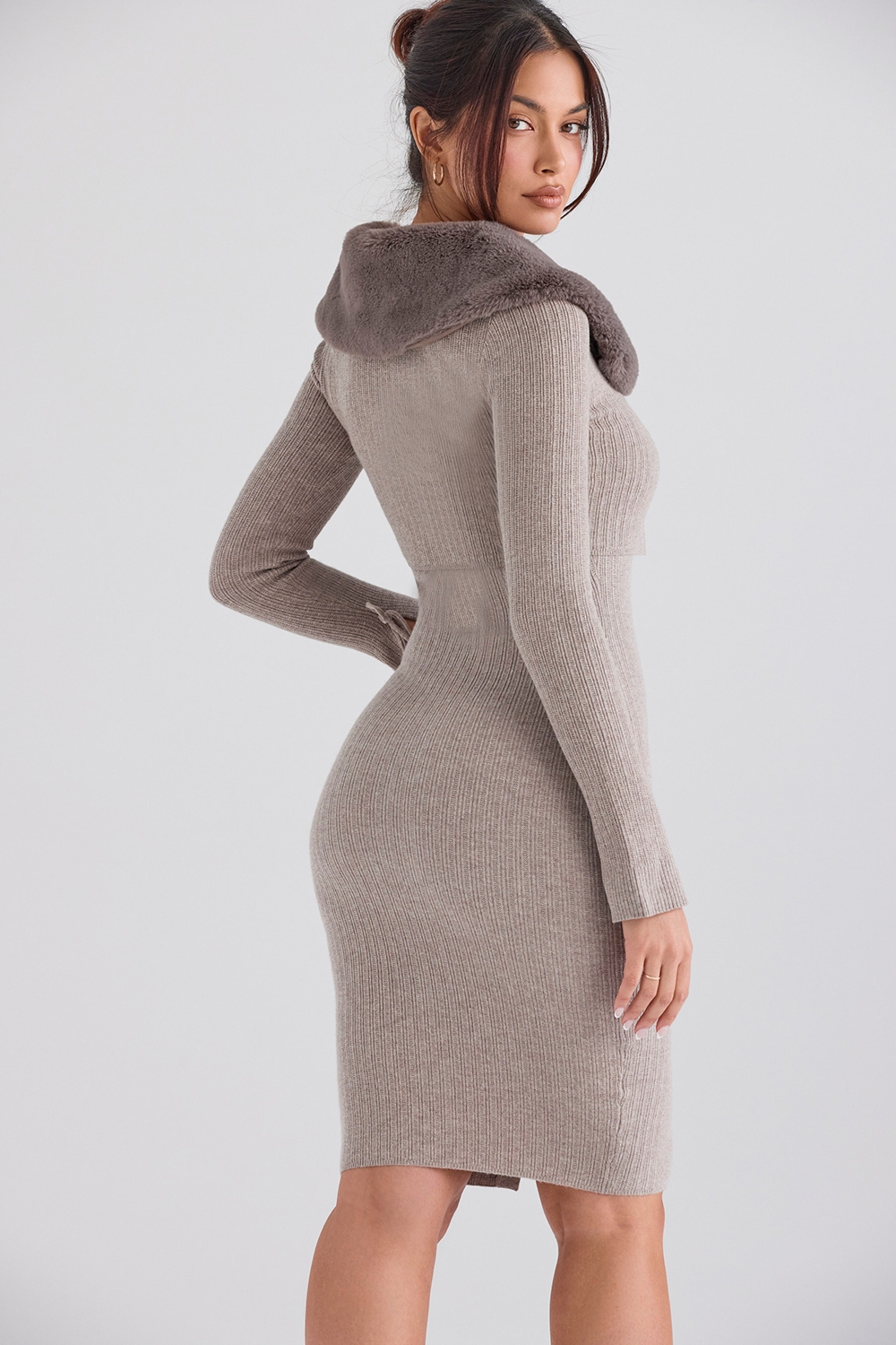 Dahlia-Beige Cashmere Cardigan - SALE