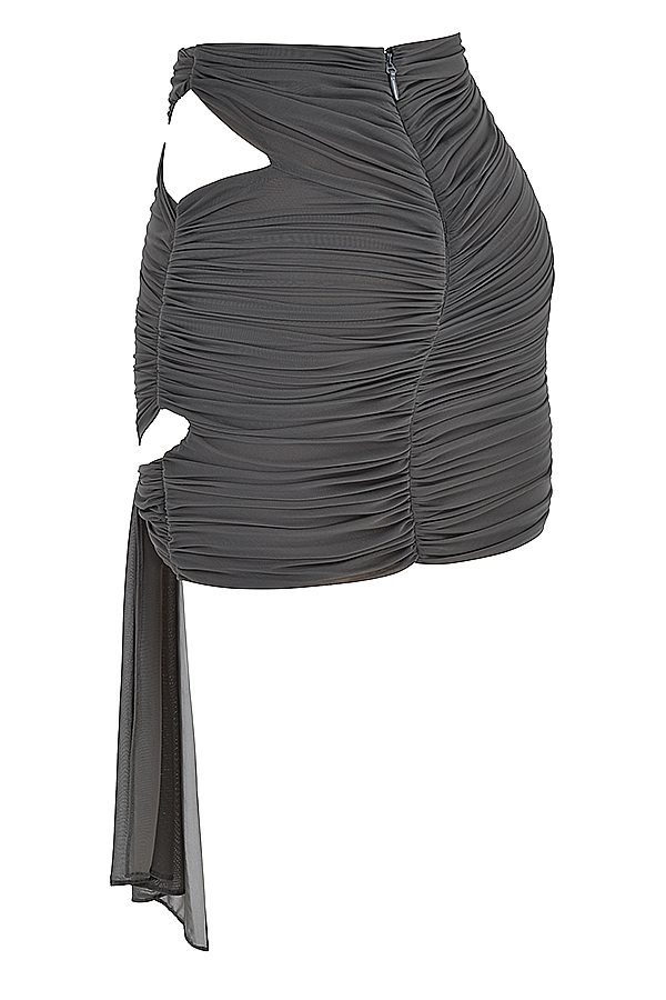 Rokael-Shadow Layered Mini Skirt