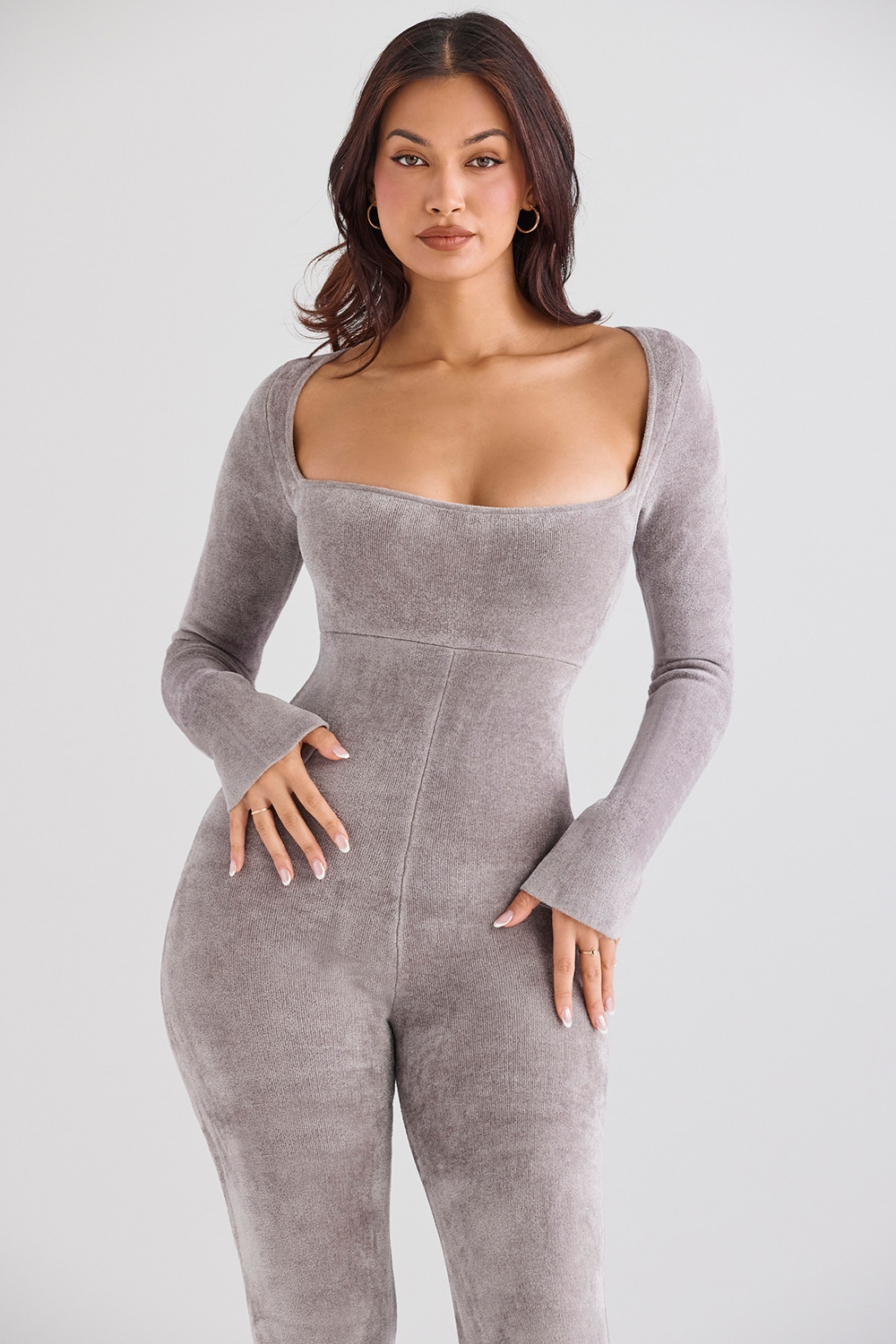 Isis-Mink Heavy Chenille Loungewear Jumpsuit - SALE