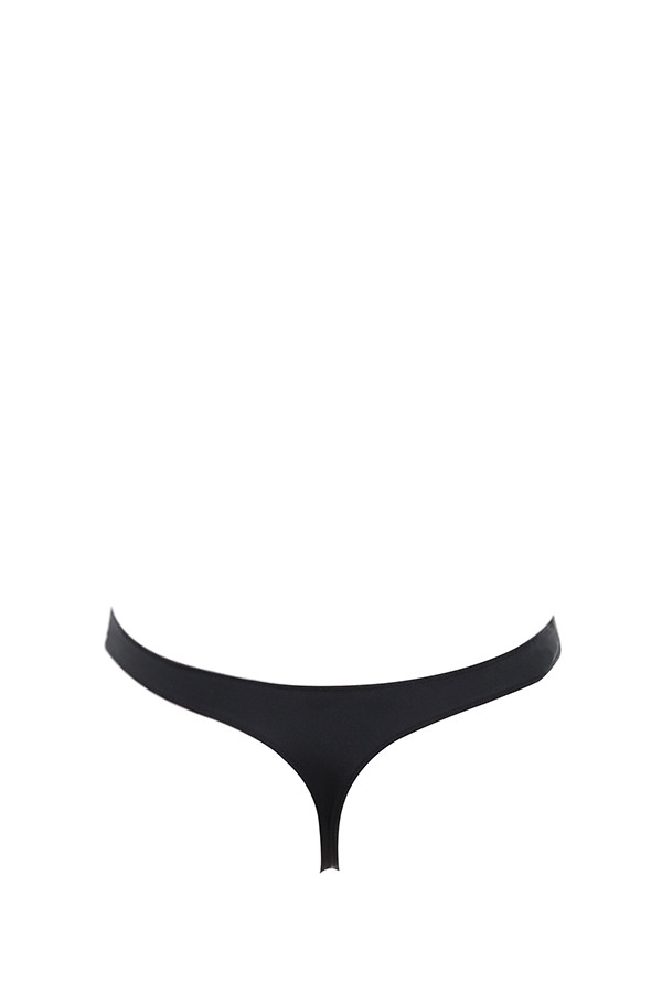 Plunge Self Adhesive Backless Bodysuit - Black