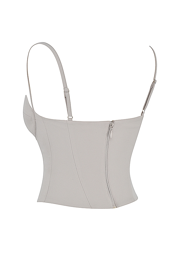 Shanna-Oyster Underwired Corset