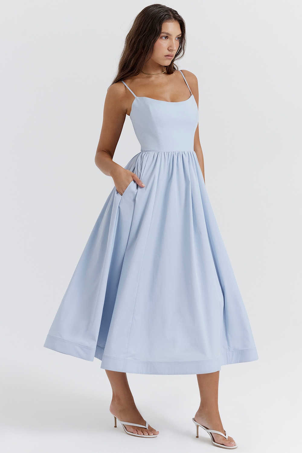 Lolita-Soft Blue Corset Sundress