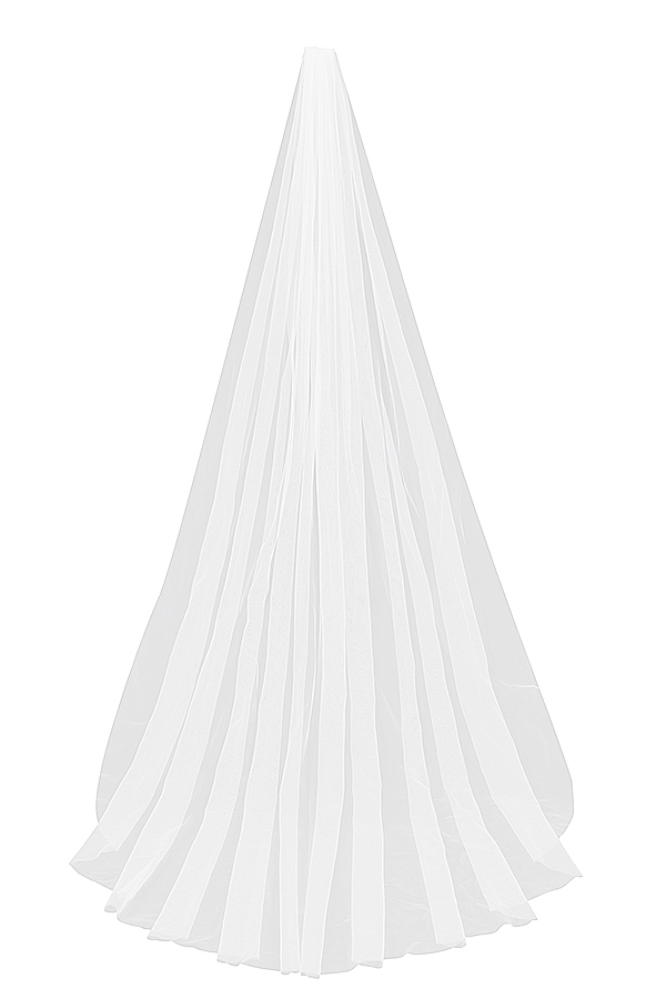 Leone-White Ultra Long Soft Tulle Veil