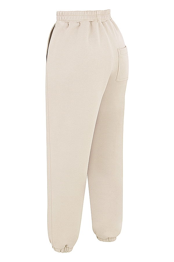 Sky-Oatmeal Fleece Back Jogging Trouser