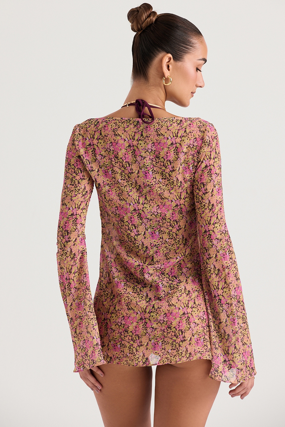 Provence-Olive Floral Cover Up